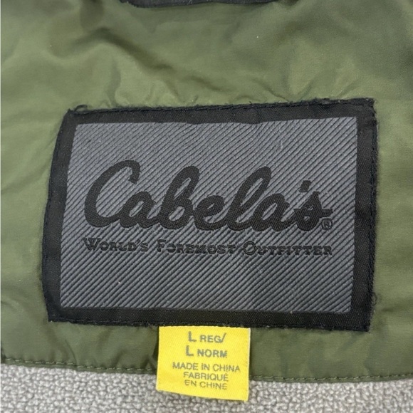 CABELA’ S Olive Green Outdoor Jacket Size Large - Picture 8 of 10